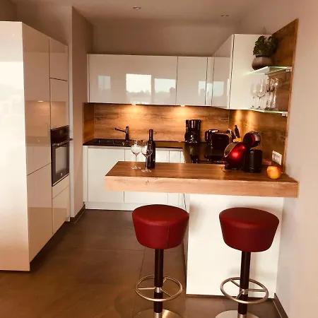 شقة Penthouse Mit Alpenblick فريدريشسهافن